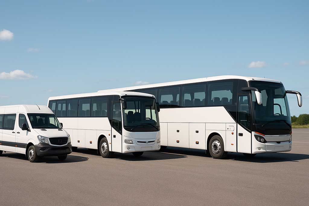 Så väljer du rätt buss för er resa – minibuss, mellanstor eller stor buss