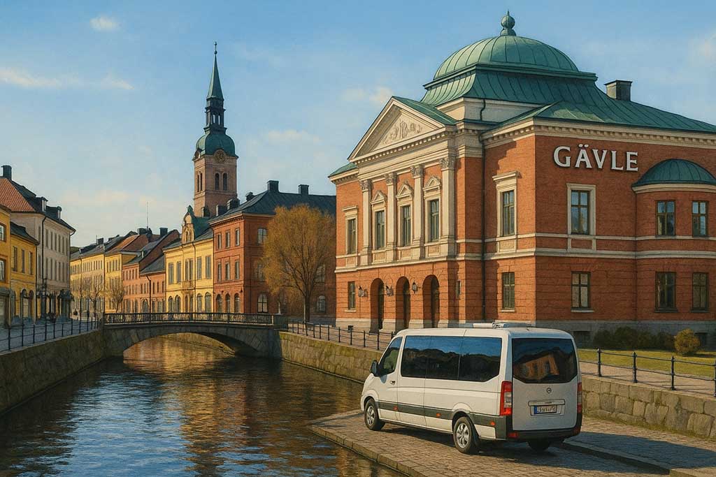 Minibuss för rundtur och gruppresor i Gävle