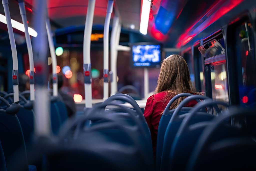 Buss som kör beställningstrafik