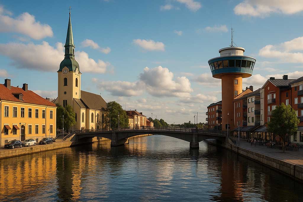 Södertälje stadsmiljö och sevärdheter
